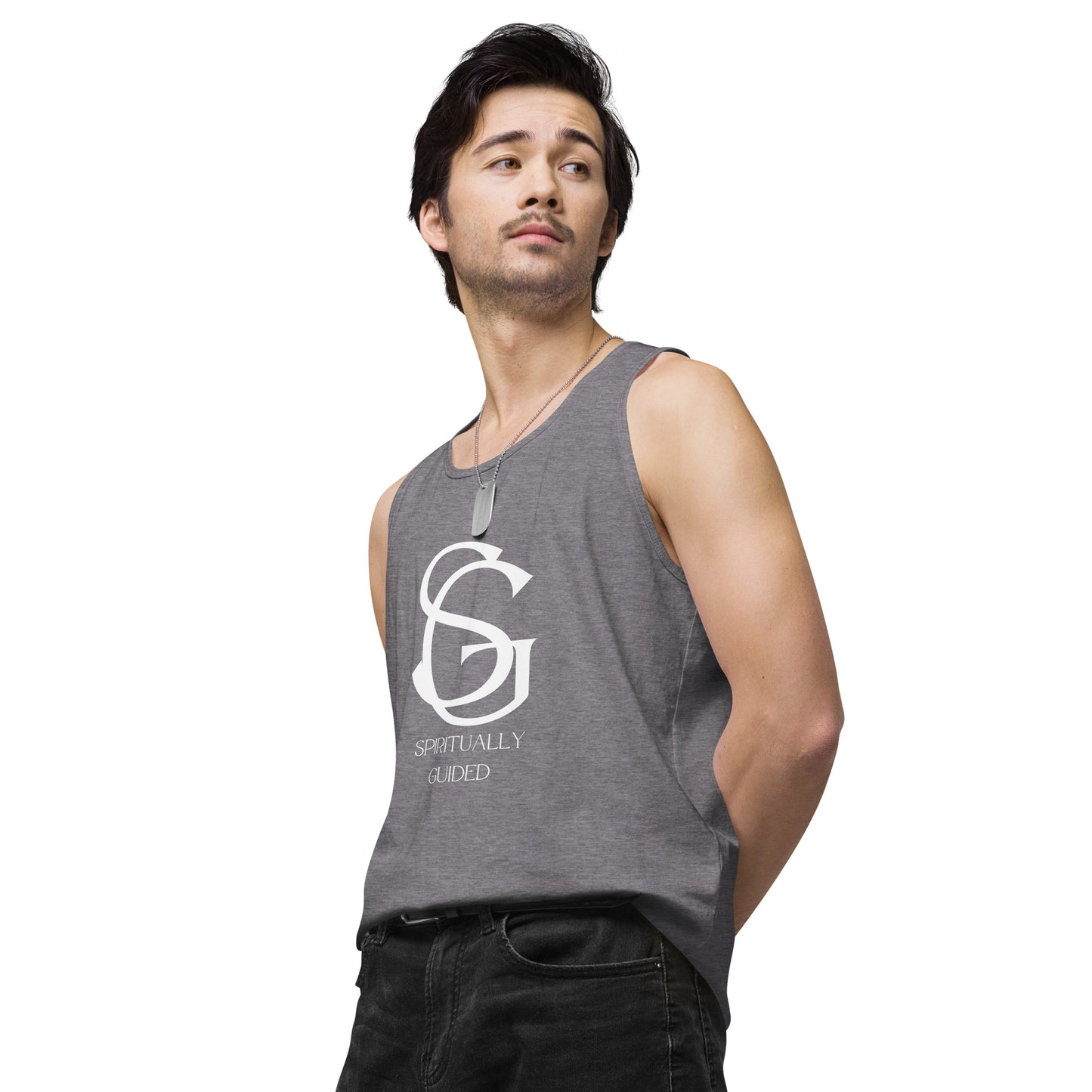 Spiritually Guided - Men’s premium tank top