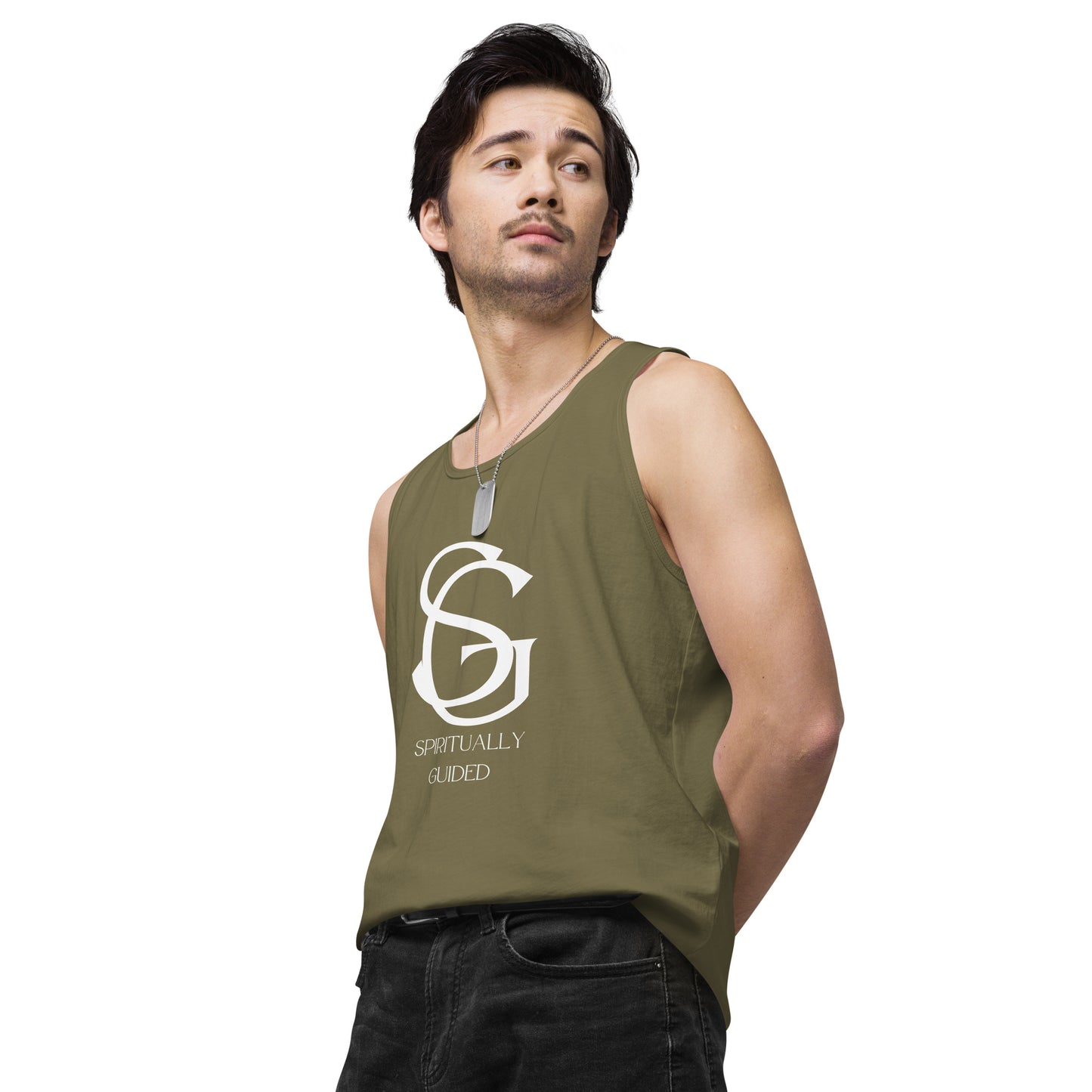 Spiritually Guided - Men’s premium tank top