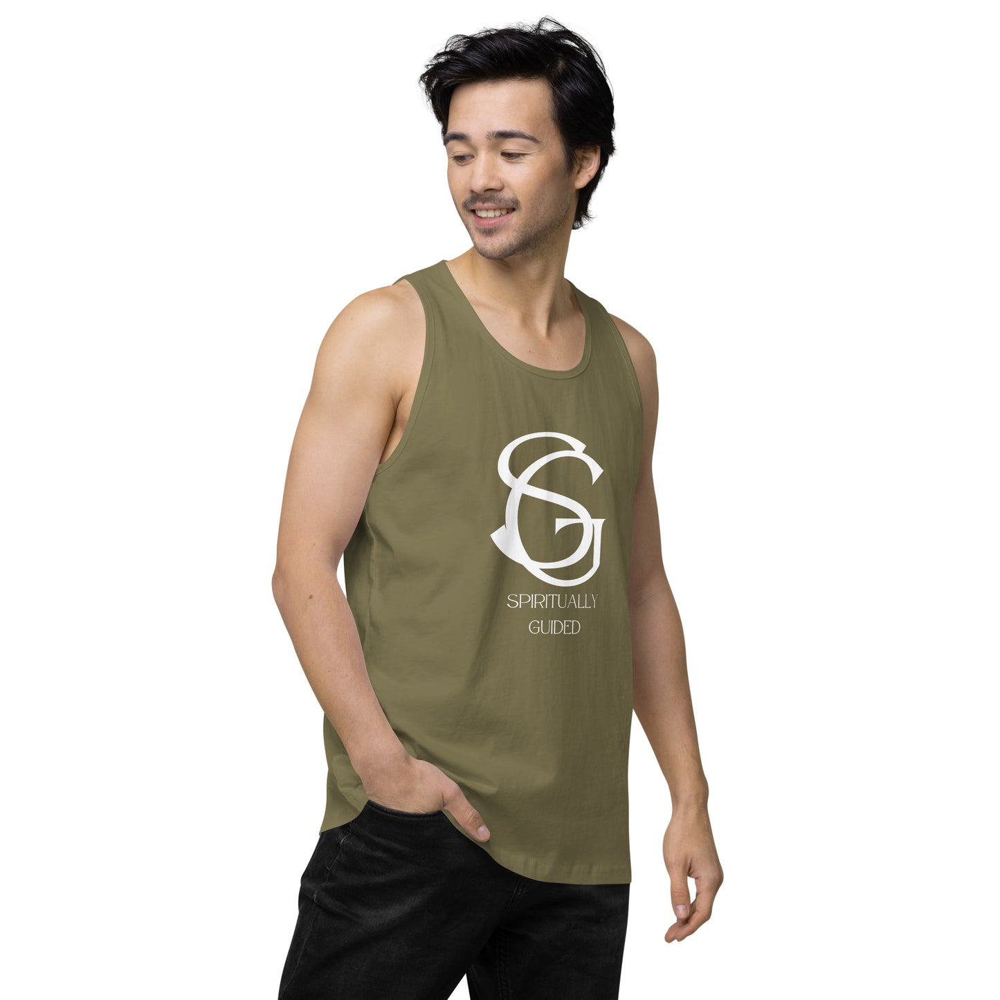 Spiritually Guided - Men’s premium tank top