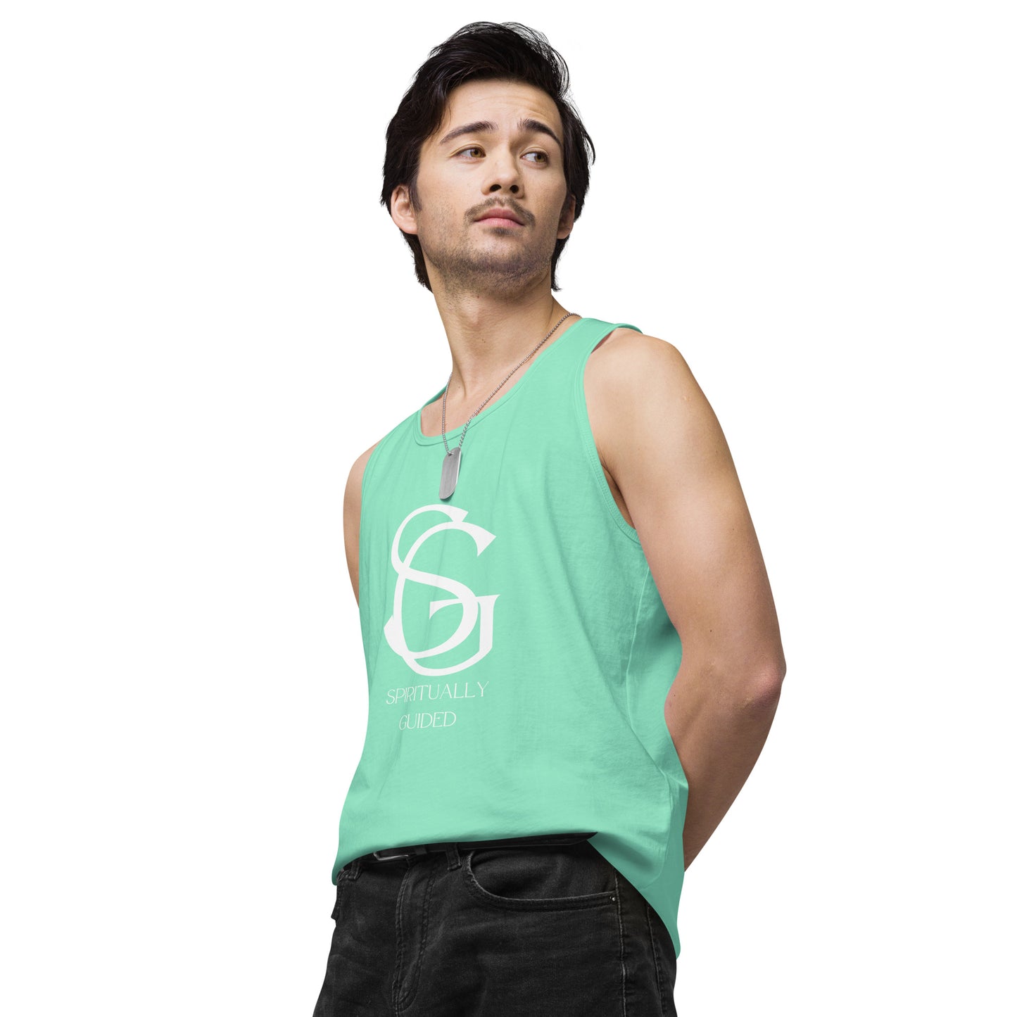 Spiritually Guided - Men’s premium tank top