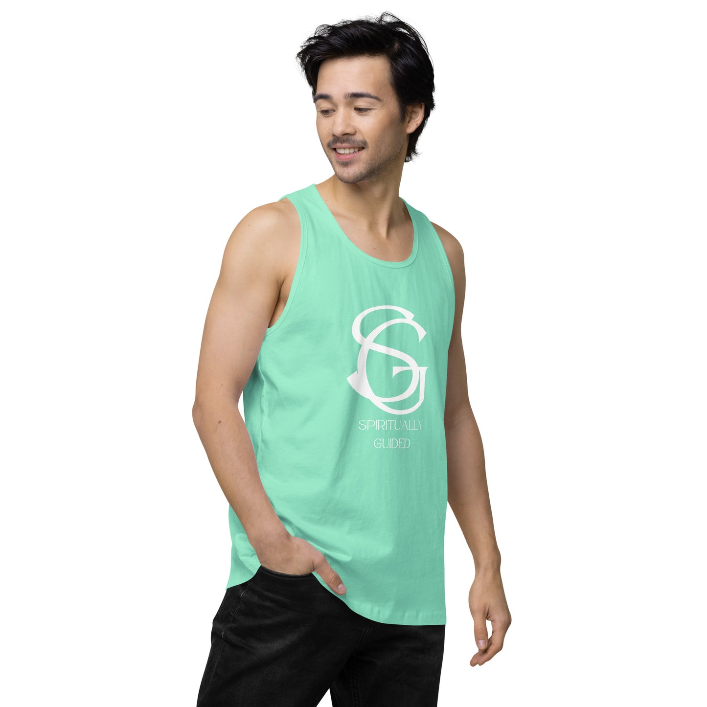 Spiritually Guided - Men’s premium tank top