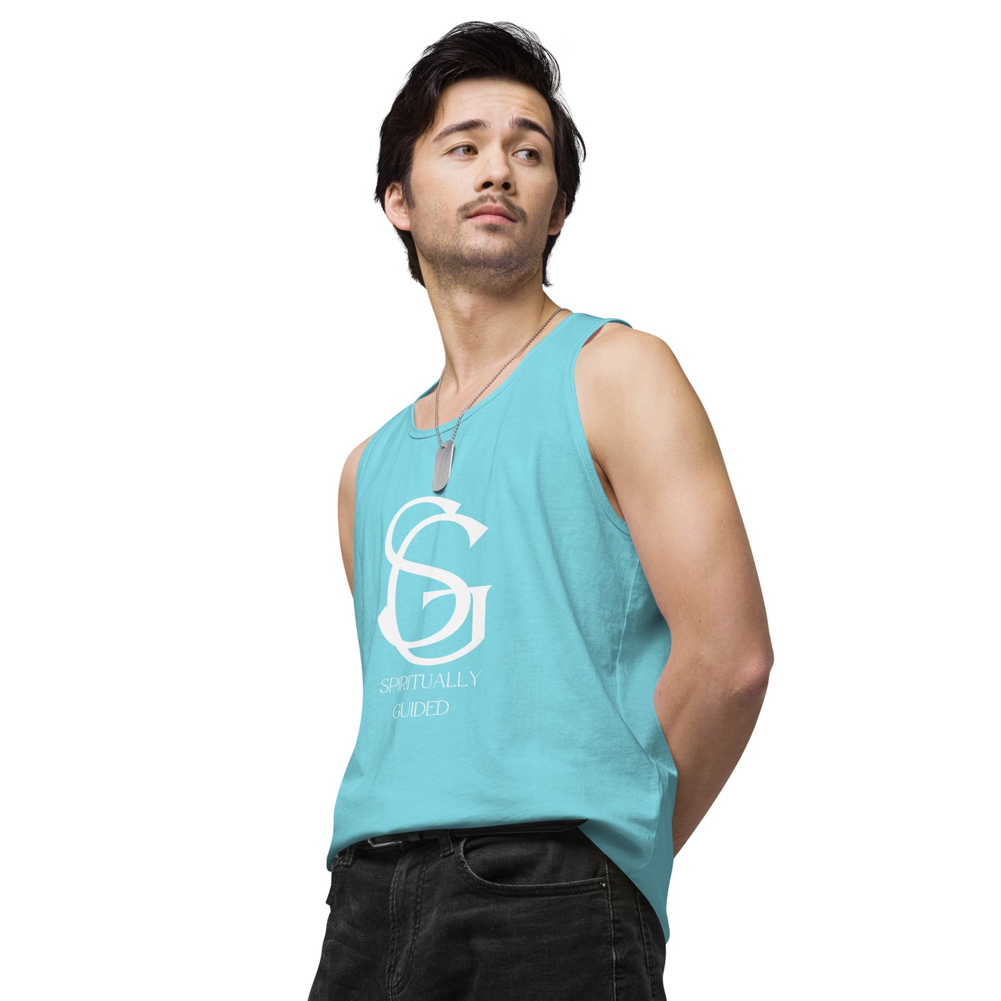 Spiritually Guided - Men’s premium tank top