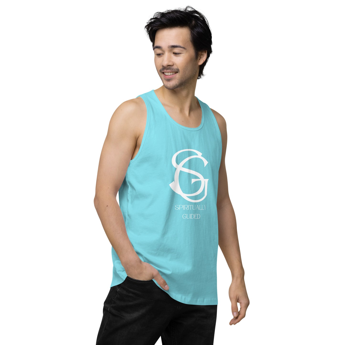 Spiritually Guided - Men’s premium tank top