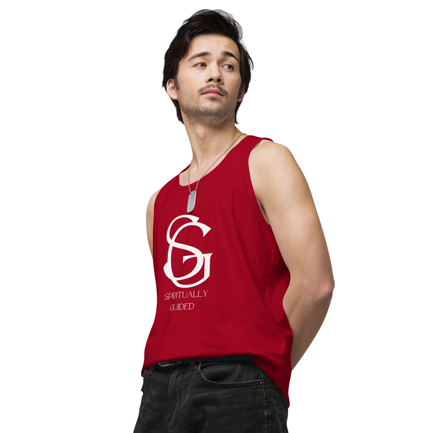 Spiritually Guided - Men’s premium tank top