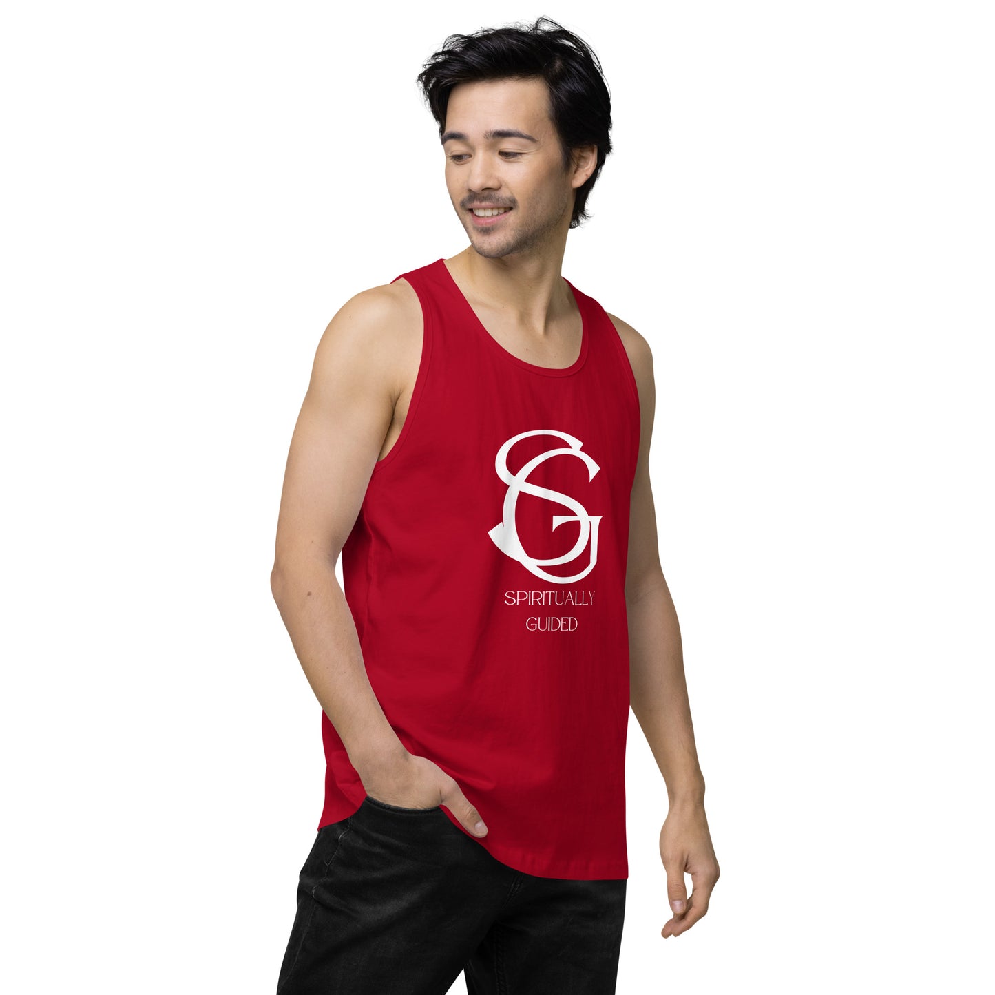 Spiritually Guided - Men’s premium tank top