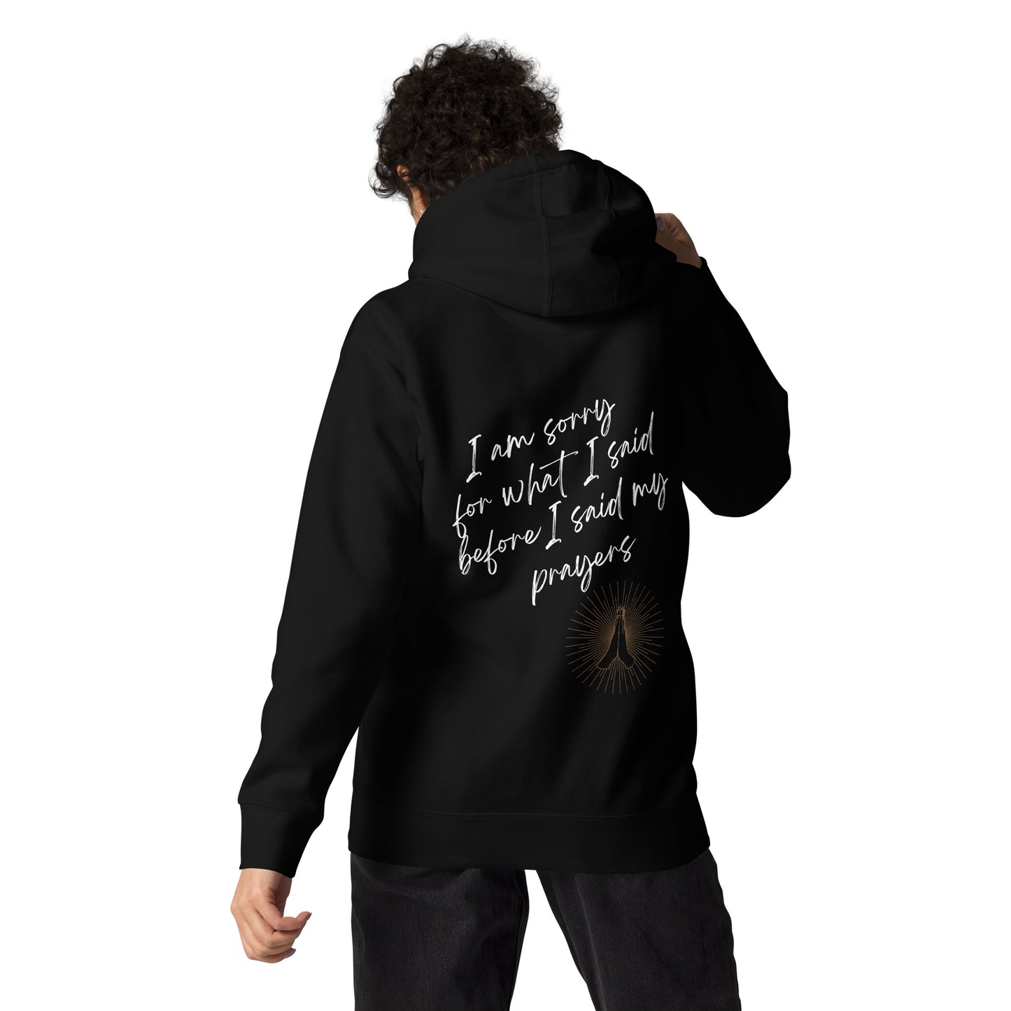 I'm Sorry (Gold praying hands) - Unisex Hoodie