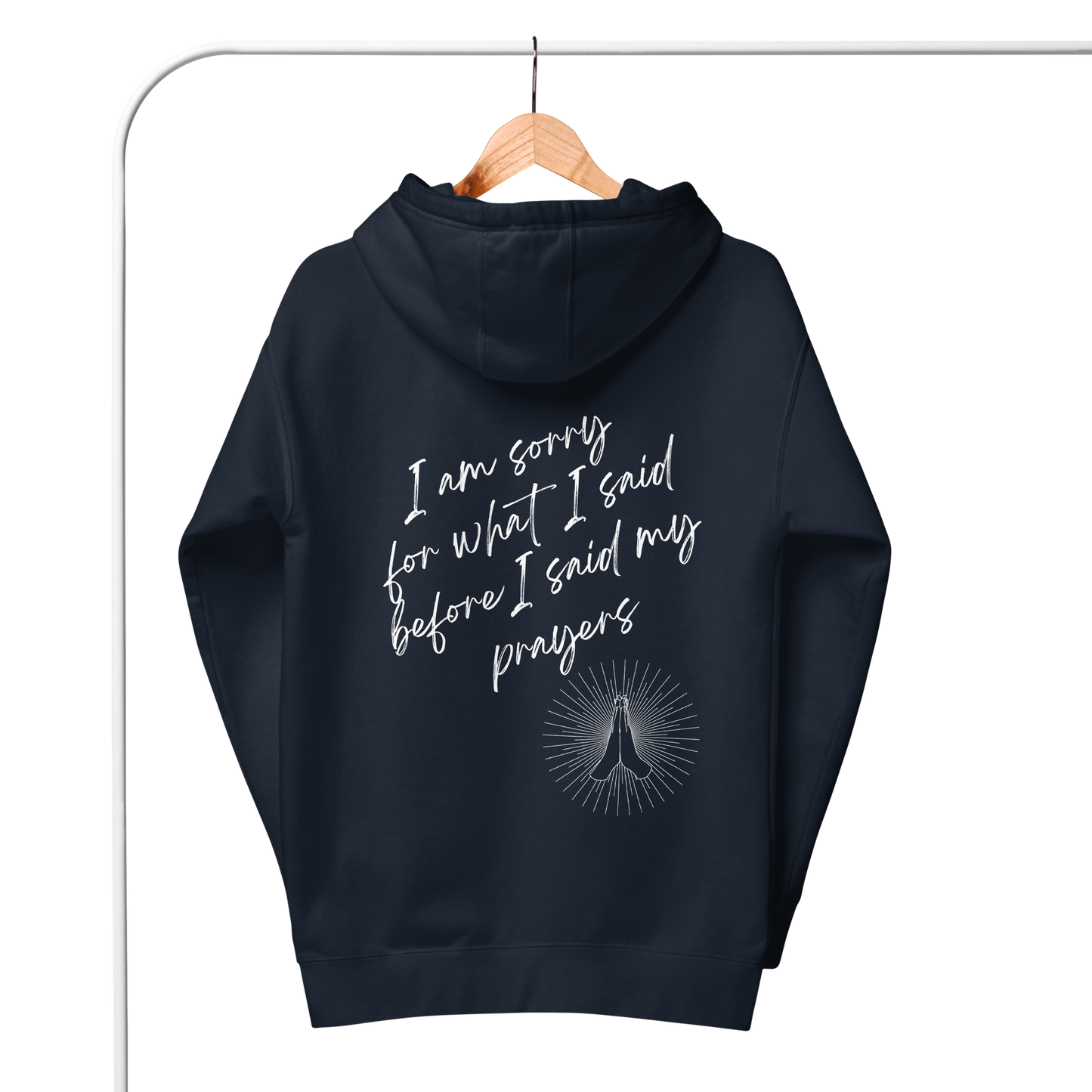 Sorry (White Prayer hands) - Unisex Hoodie