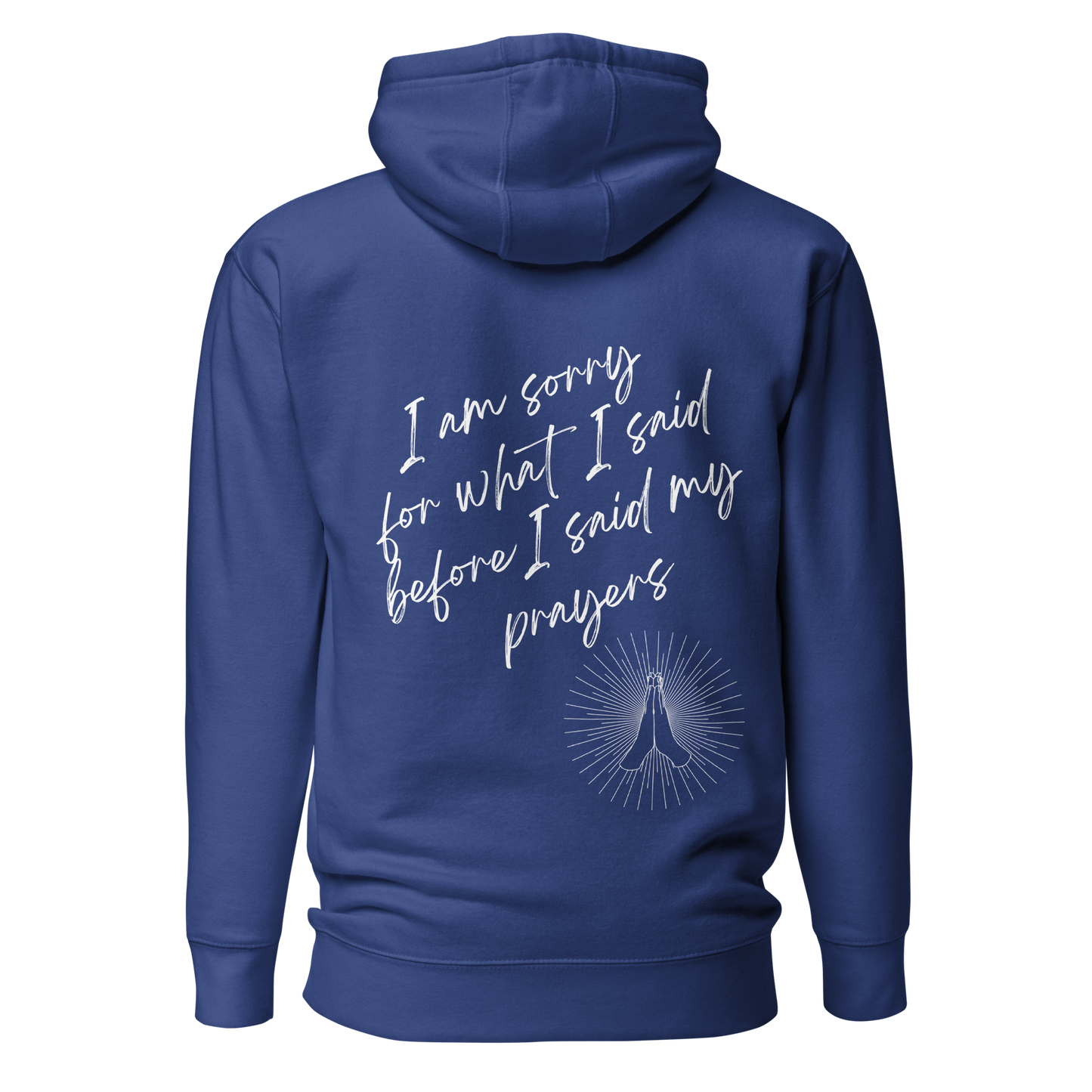 Sorry (White Prayer hands) - Unisex Hoodie