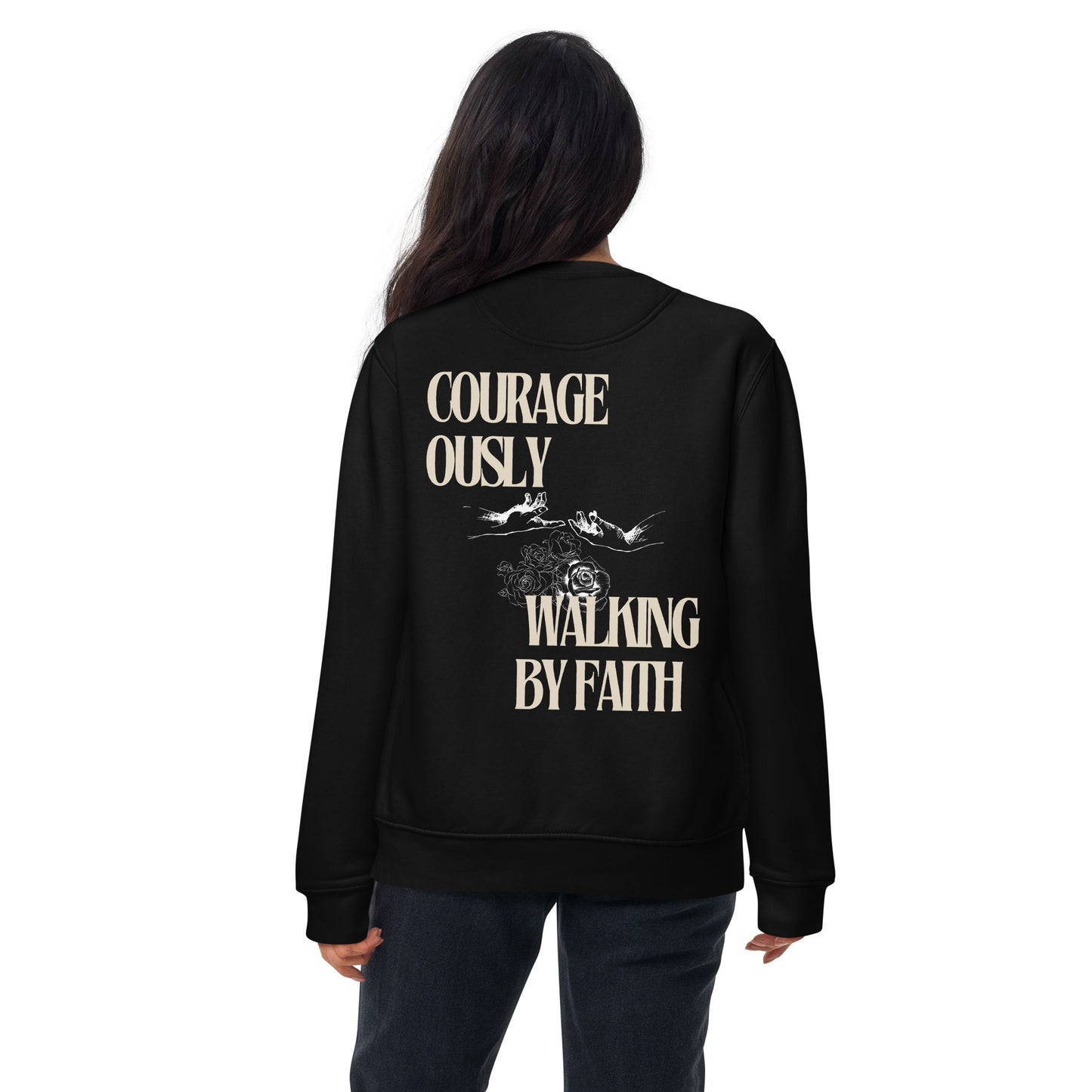 Walking by Faith - Unisex Premium Sweatshirt