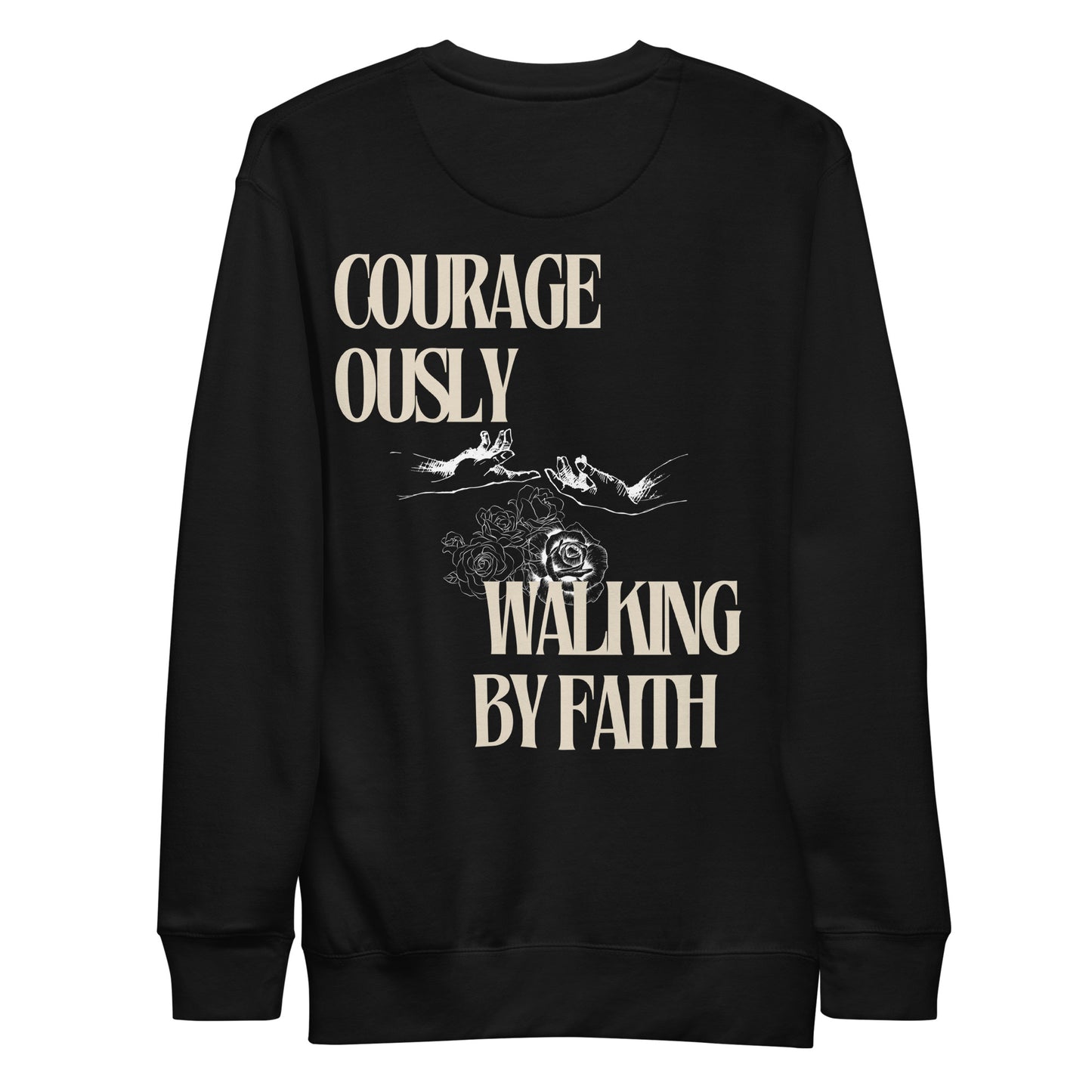 Walking by Faith - Unisex Premium Sweatshirt