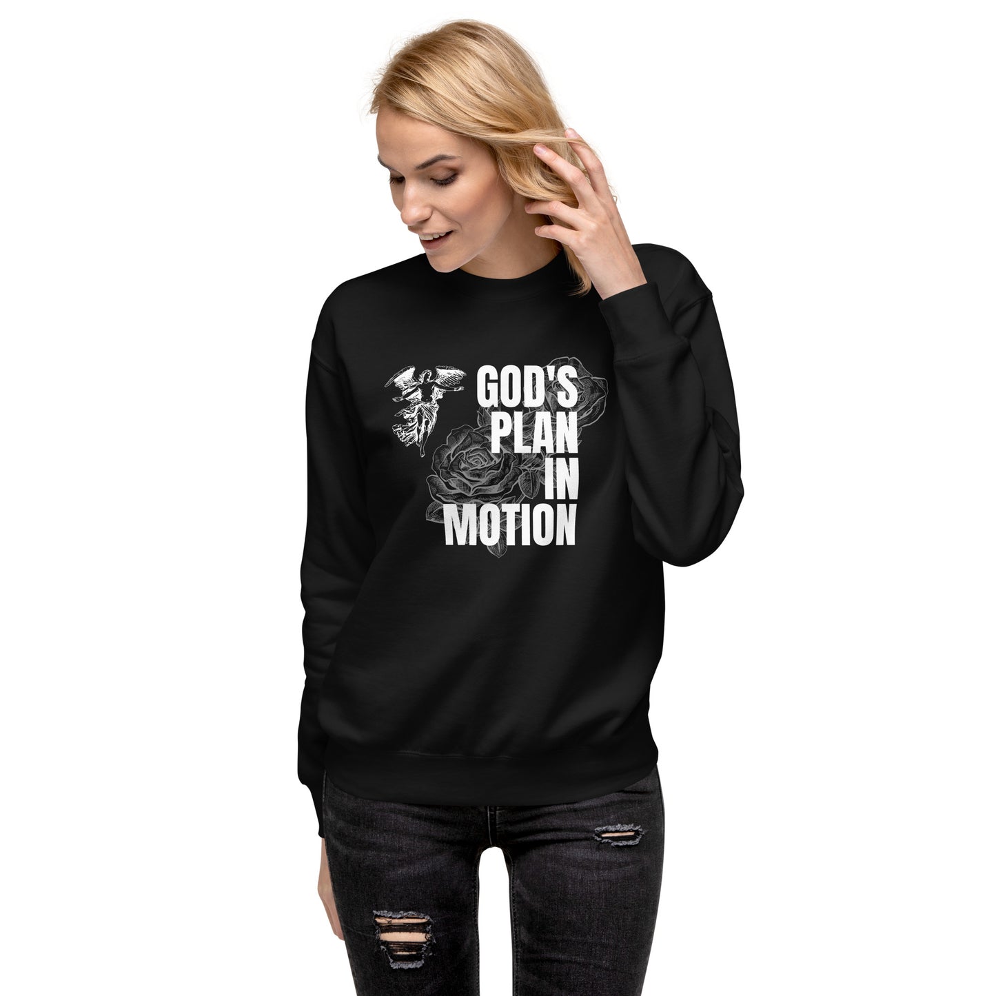 God's Plan In Motion - Unisex Premium Sweatshirt