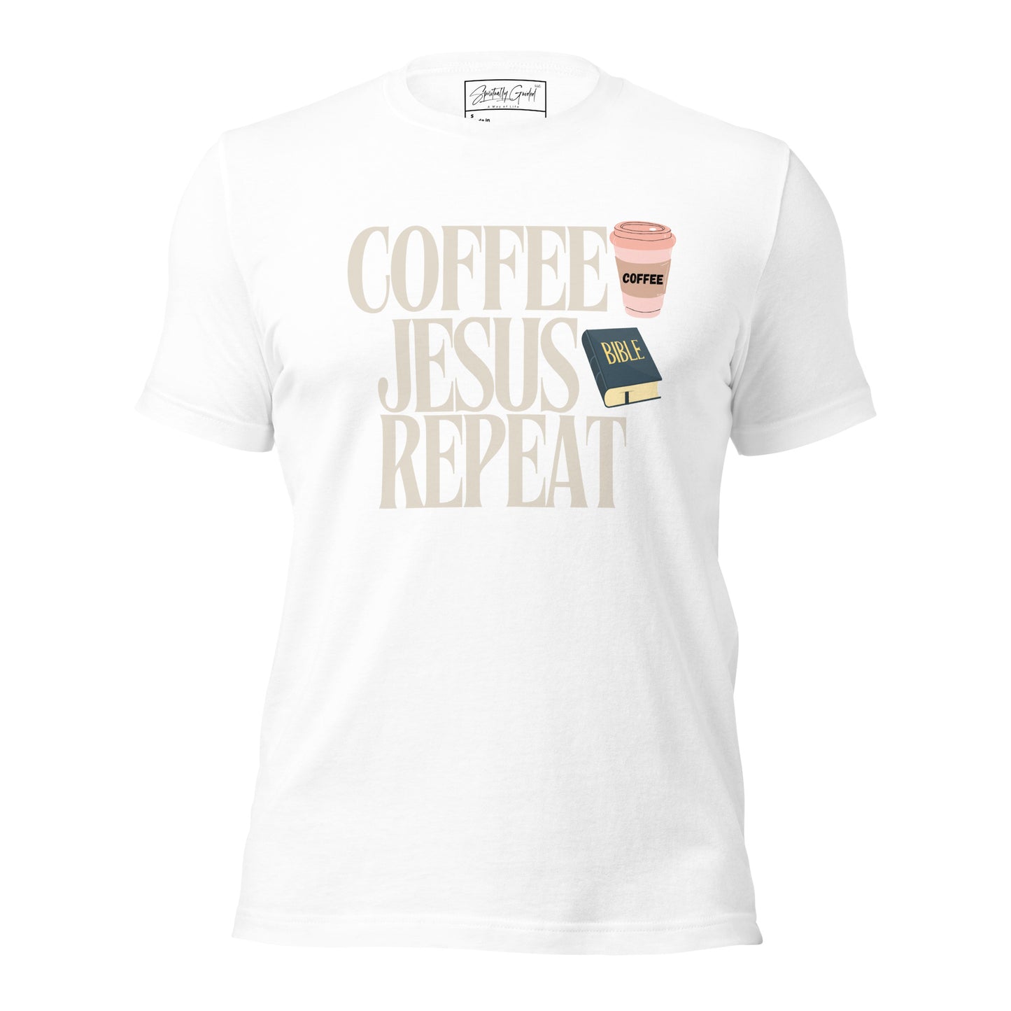 Coffee, jesus, repeat - Unisex t-shirt